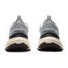 Li Ning Xingji Amortiguación Antideslizante Resistente a la Abrasión Transpirable Caña Baja Zapatillas Chunky para Mujer Plata Blanco AGCU372-2