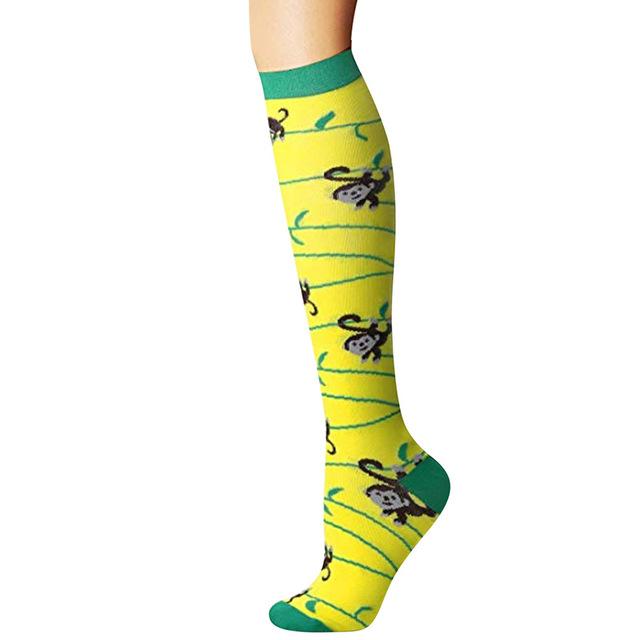 58 Styles Men Women Compression Socks Fit For Sports Varicose Veins Socks Animal Outdoor Running Cycling Long Pressure Stockings