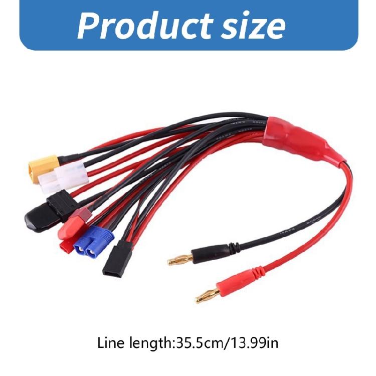 1 to 8 Charging Cable Plug Line for Battery EC5 EC3 XT60 Plug Multiple Charging Convert For b6