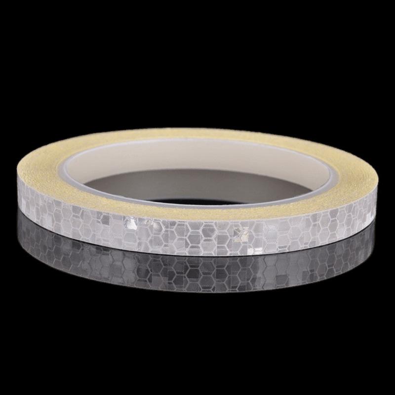 

8M/Roll Bike Safety Motorcycle Helmet Reflector Tape DIY Car Scooter Accessory PVC Reflective Glow Stickers