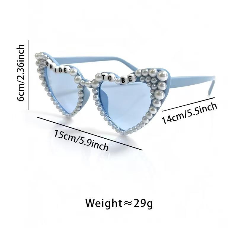 Heart-Shaped Pearl Sunglasses for Men & Women - Fashion Party Shades 2026