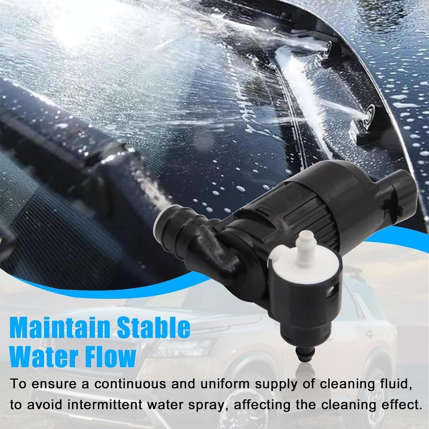 SecosAutoparts 28920-3ja0a Windshield Washer Fluid Pump, Fit for Nissan Pathfinder 2013-2019, Fit for Infiniti QX60 JX35 2013-2021, 2.5L l4/ 3.5L V6,