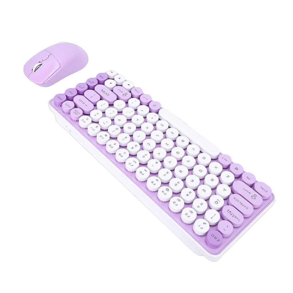 Wireless Keyboard and Mouse Combo 85 Key Bluetooth Cordless Mice Keyboard with 2.4 GHz USB Receiver for PC Laptop