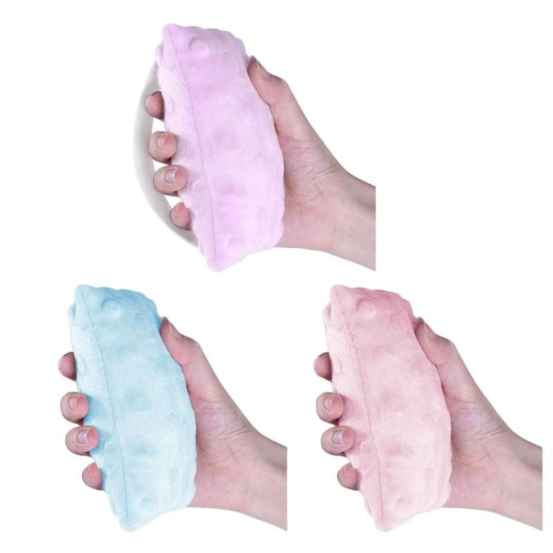 Hand Exercise Pillow For Rehabilitation Patients Washable Anti Sweat Hand Muscle Trainer With Soft Bean Velvets Cover