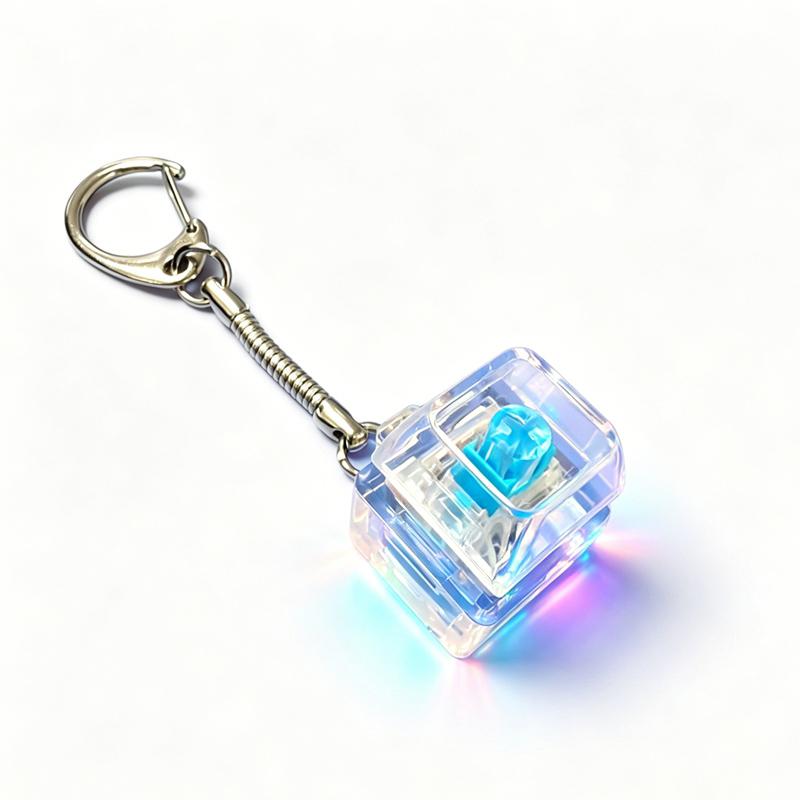 Key Keyboard Keychain Keyboard Fidgets Toys Keycap Stress Relief Clicker Keychains Decompression Toy Button Keycap Key Chain