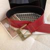 Y2K Retro Wide Waist Belt Pin Buckle PU Leather Waistbands Vintage Metal Buckle Wide Belt  Outwear
