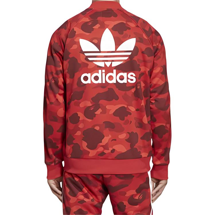 adidas X BAPE Adicolor Track Top Raw Red Men Outerwear DP0184