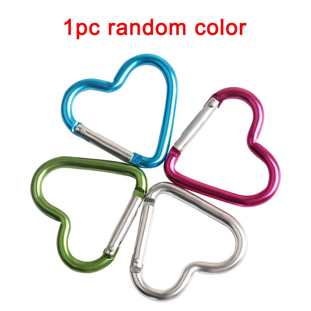 

Heart Shape Carabiner Aluminum Alloy Mini Snap Ring Key Chain Clip Outdoor Activity Hiking Survival Camping Gadgets