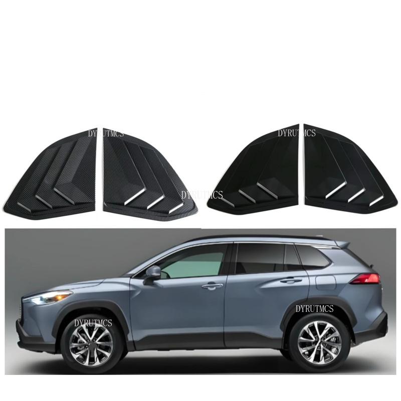 Rear Side Vent Window Scoop Louver Trim Cover Fit For Toyota Corolla Cross XG10 - 2026 Auto Accessories