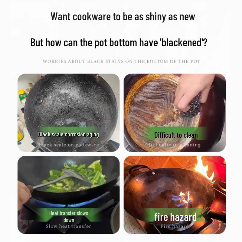 Edelstahlreiniger und Paste zum Entfernen starker Ölflecken mit Kokosöl