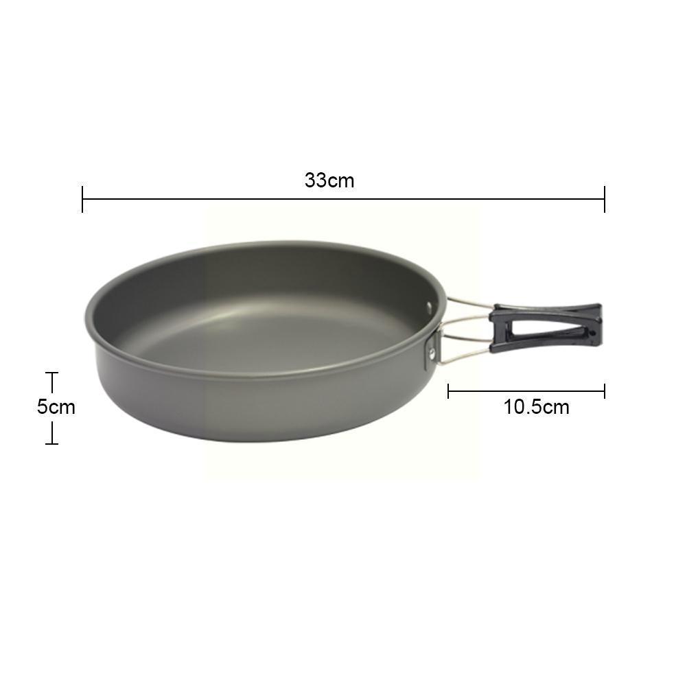 Ultra-light Aluminum Alloy Camping Cookware Utensils Tableware Cooking Outdoor Teapot Pot Frying Picnic Kettle Pan