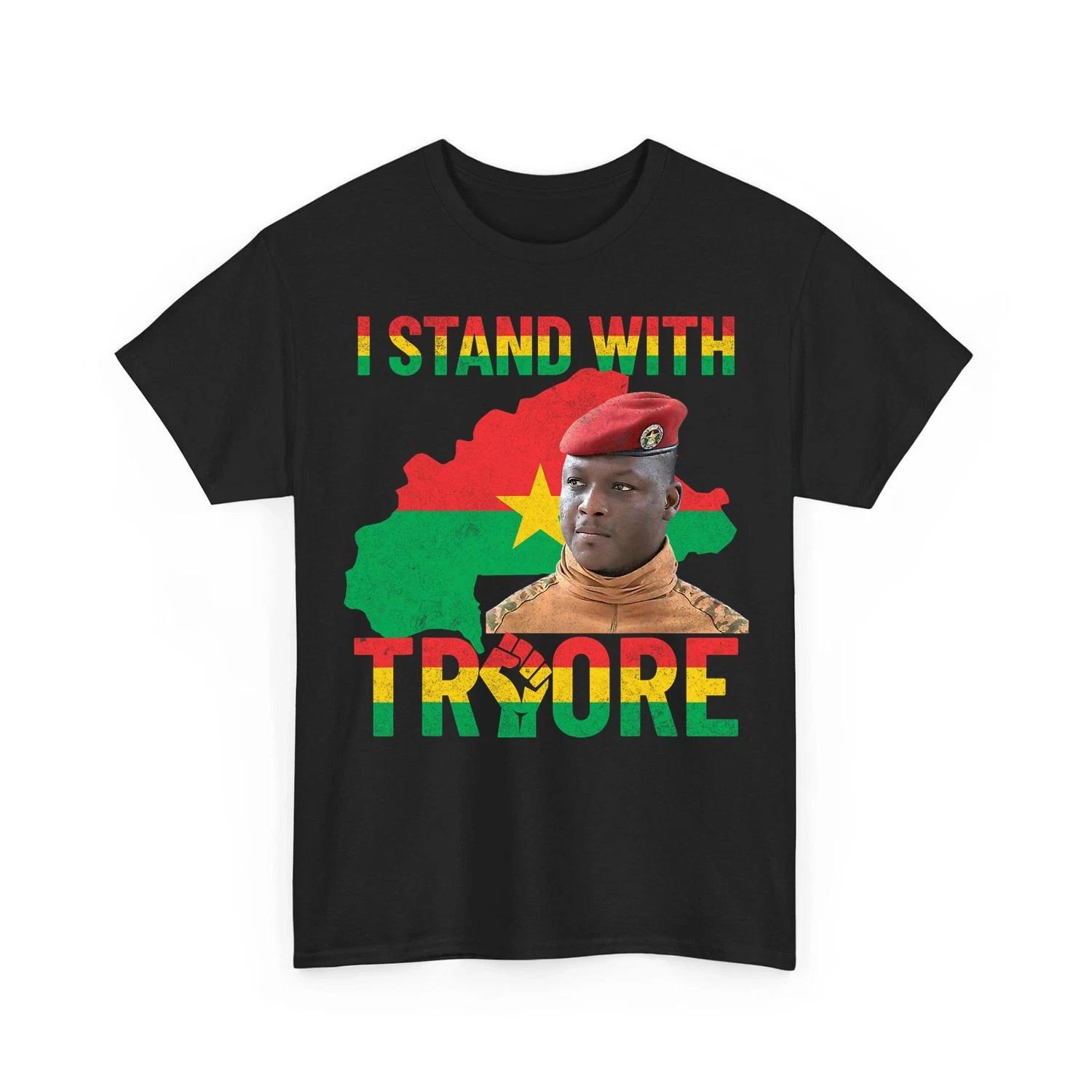 Africa Resistance Thomas Sankara Burkina Faso Ibrahim Traore Unisex 100% Cotton T-shirt Mens Tees Top 3XL