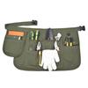 [Nanxson] Short Apron, Work Apron, Multi-functional Pockets, Short Length, Gardening, Hairdressing, Food Service, Plain Canvas, Thick, Waist Apron, Ch