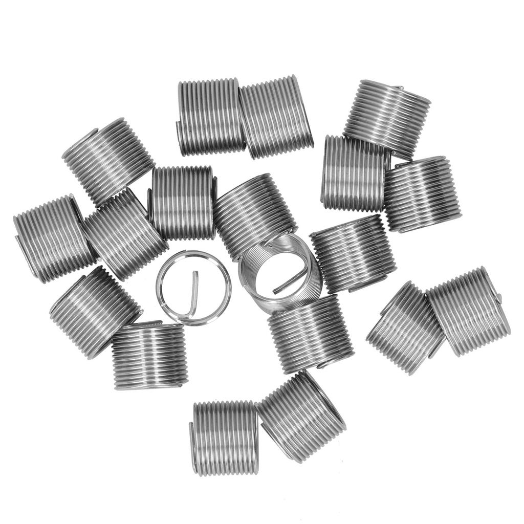 20Pcs Thread Repair M14 X 1.25 Spiral Circle Insert Reducer Nut Threaded Expand Socket Set2.5D