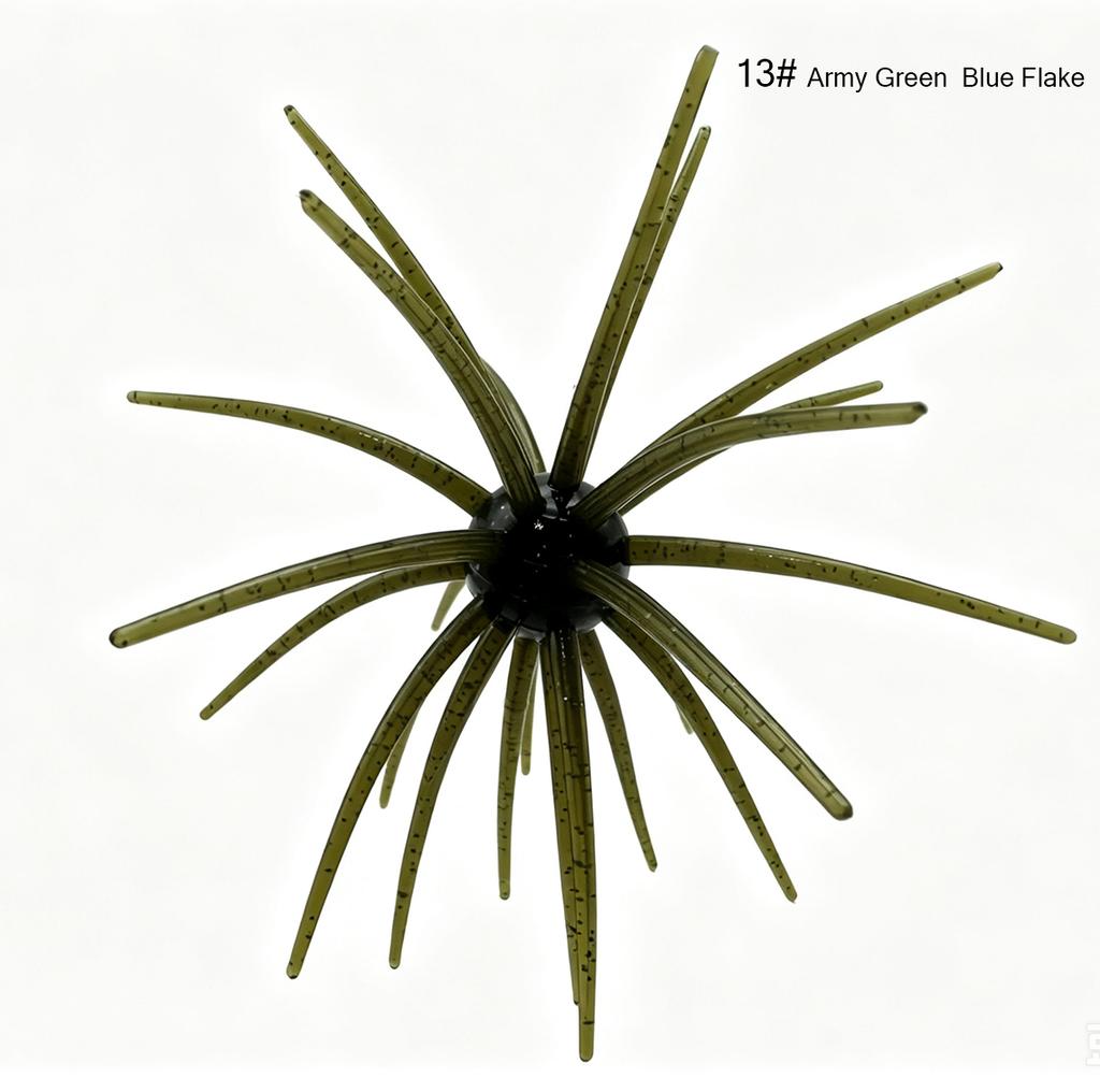 BUBBA Fishing Floating Sea Urchin19mm Bionic Soft Lure Artificial Soft Bait for Saltwater Fish River & Lake Use 90mm/110mm