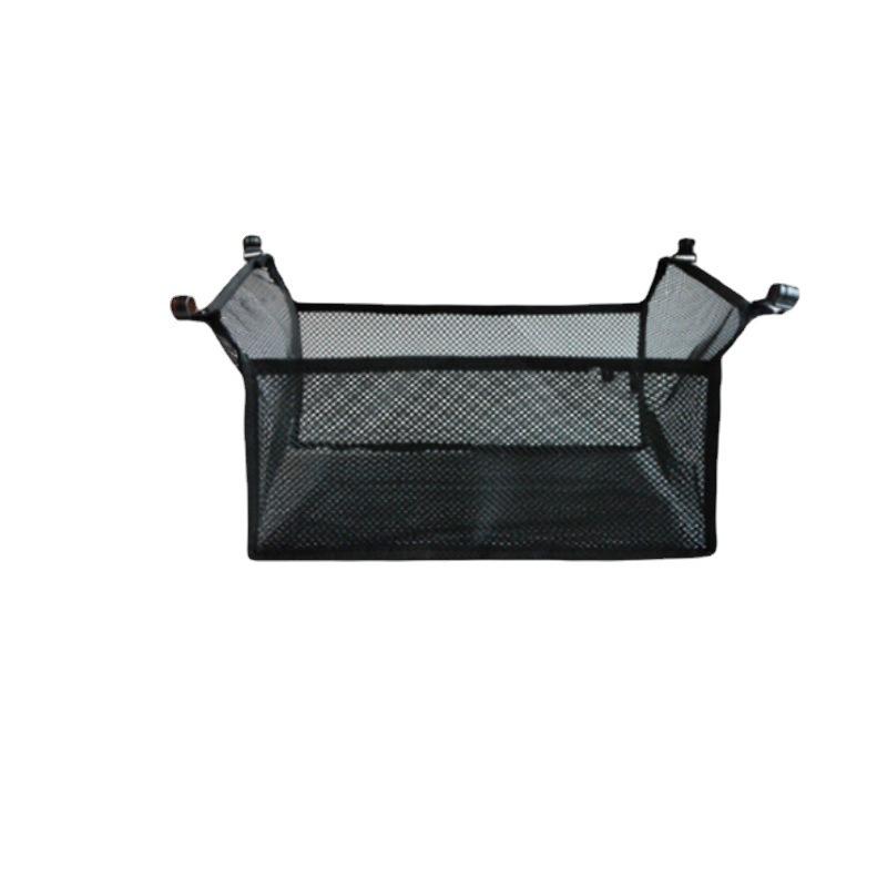 Portable Aluminum Camping Table with Mesh Storage and Canvas Bag