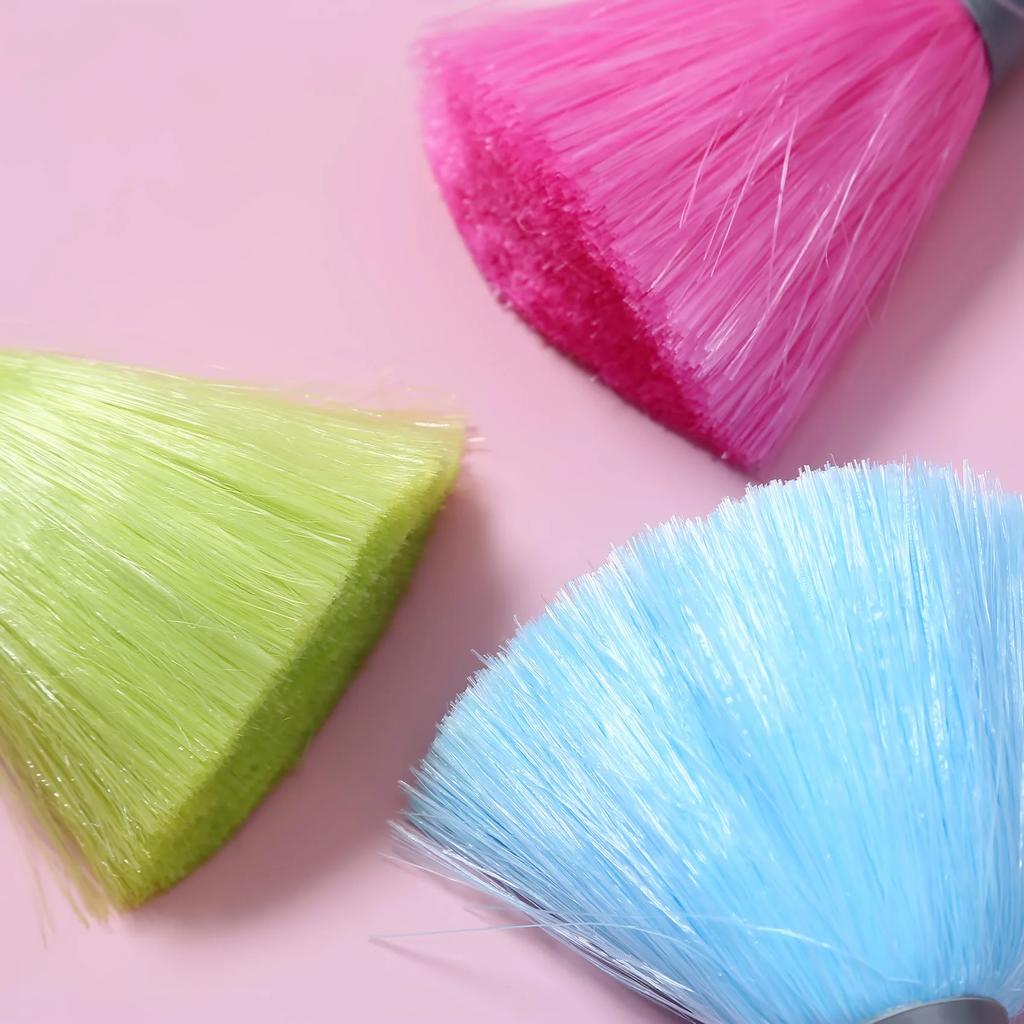 1 ks Dlouhá rukojeť Cukrová barva PP Kartáč na čištění klávesnice Kancelář Domov Stolní PC Host Klávesnice Sběrač prachu Čistý Prachovka z peří