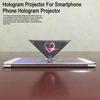 3D Hologram Pyramid Display Projector with Mini Suction Cup Portable Universal Mobile Smart Phone 3D Holographic Projection Device