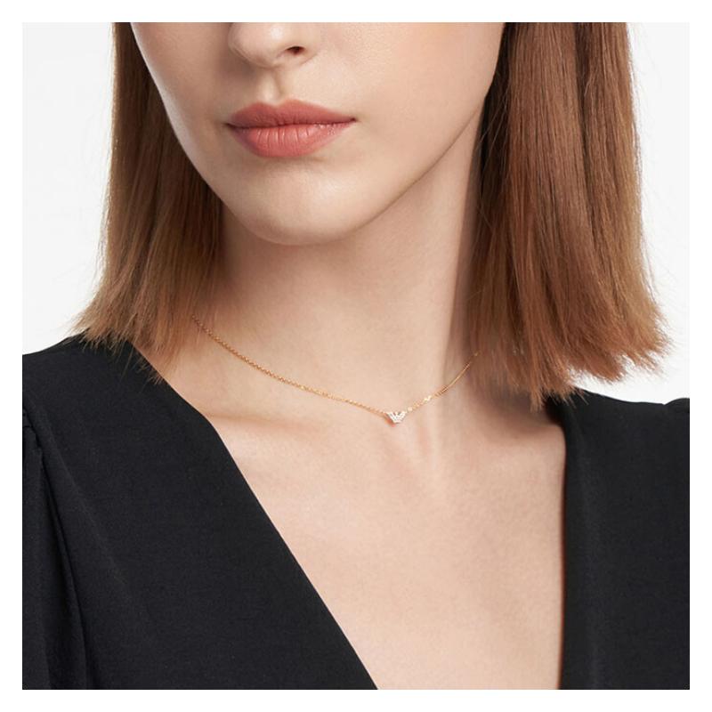 Emporio Armani trendy personalized eagle clavicle chain 925 silver necklace for women EG3477221 F original bag