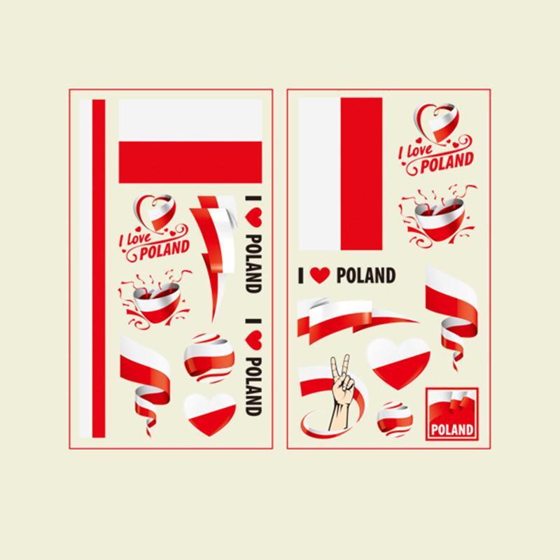 Neu! 10 Stück Katar WM Flagge Tattoo Aufkleber Premium Wasserdicht Temporärer Aufkleber für Fußballparty