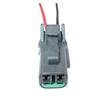 DRBGFT 1 Set 2-Way Auto Male Female Connector Car Wiper 7123-8520-40 7222-8520-40 PB015-02850(Female with Cables)