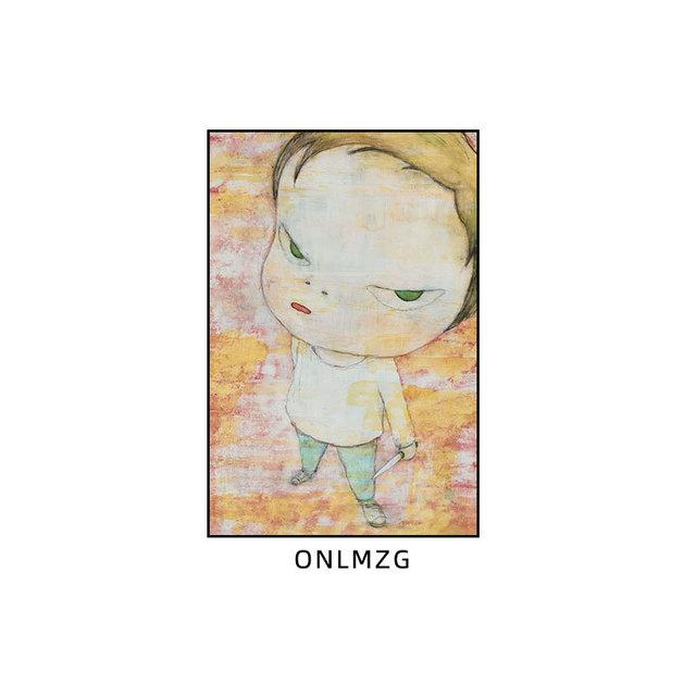 Yoshitomo Nara dekorative Malerei Mädchenzimmer japanischen Stil hängende Malerei Schlafzimmer Nachttisch kreative Cartoon Wandpuppe