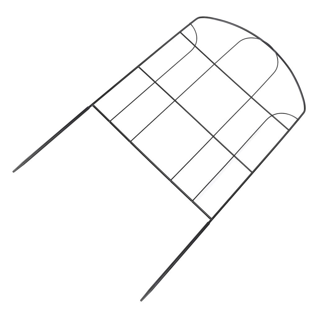 Iron Fence, Decorative Garden Border with Iron Wire Fence Panel for Flower Bed Edging, for Garden, Lawn, Terrace, Landscape, Roadside, Pet, and Vegeta