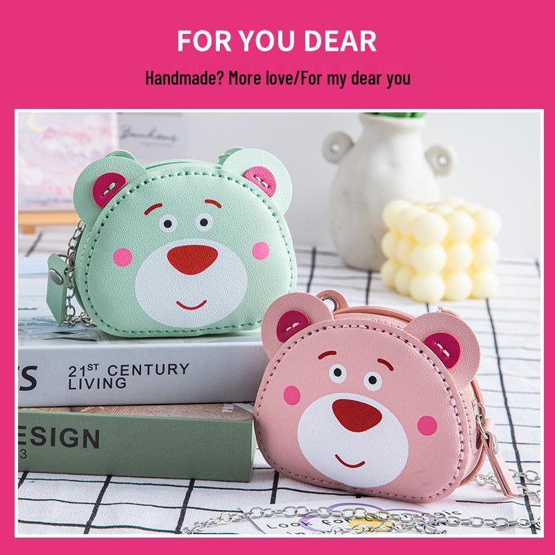 Handmade Cartoon Bear Woven Bag: Perfect for Coins, Keys & Red Envelopes, Portable & Quick To Make In 20 Minutes