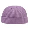 Autumn Winter Melon Cap Men Women Knitted Hat Beanie Skullcap Sailor Caps Cuff Short Brimless Retro Navy Style Hats Casquette