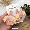 Retro Handmade Flower Wreath Earrings Femininity Personality Long Vacation Earrings Fashion Ear Accessories