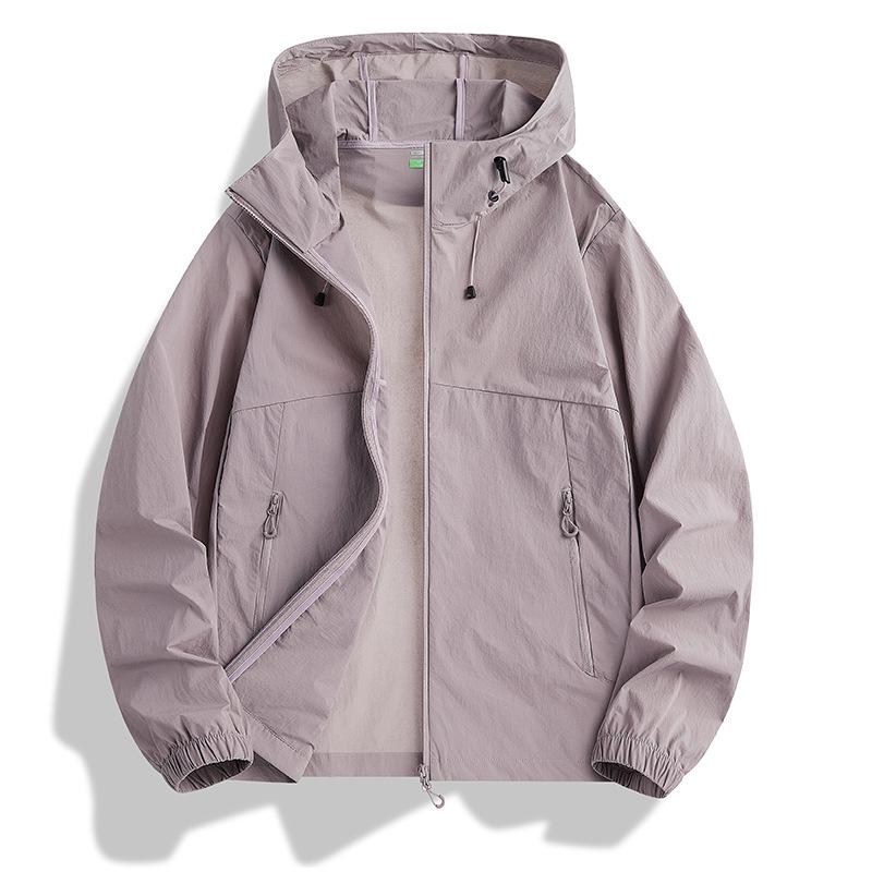 8808 Mountain-Style Couples' Ice Silk UV Protection Hooded Jacket UPF50+