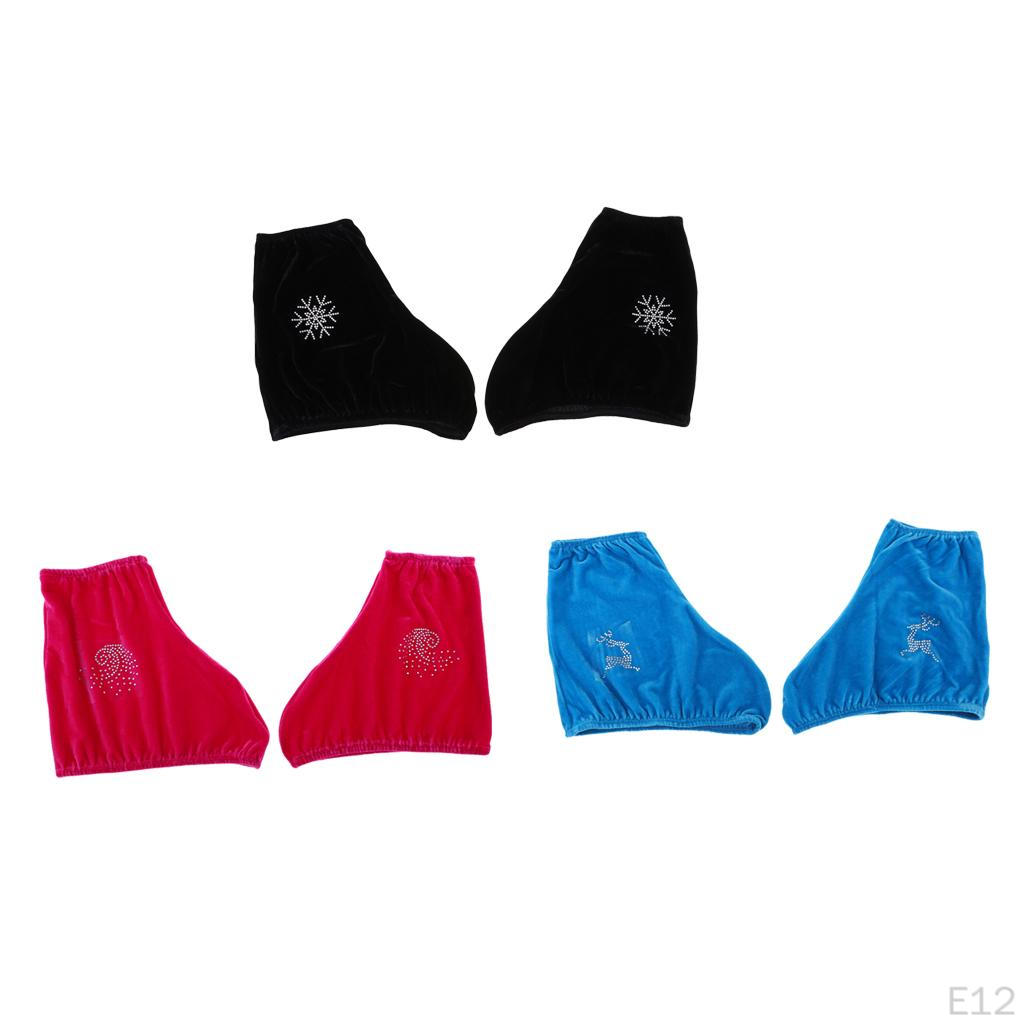 1 Pair Figure Ice Skate Boots Cover Overshoes Wrap with Qualified Opening