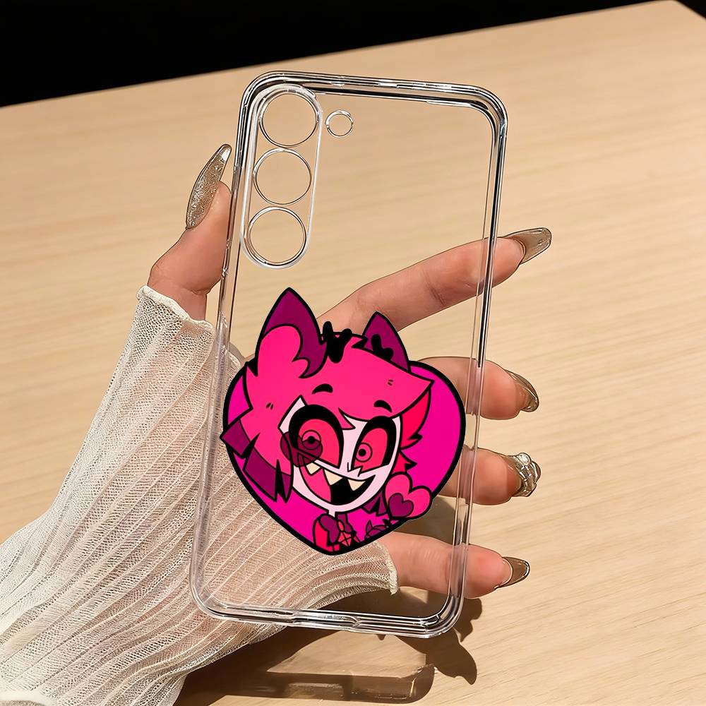 H-Hazbin H-Hotel Аластор Чехол для телефона для Samsung S25,S24,S21,S22,S23,S30,Ultra,S20,Plus,Fe,Lite Прозрачный чехол Samsung S21plus