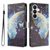 For Samsung Galaxy S26/S26 Pro Case Pattern Print PU Leather Wallet Phone Cover with Wrist Strap