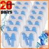25-1Pair Soft Silicone Waterproof Earplugs Noise Cancelling Reusable Ear Plug for Sleeping Snoring Studying with Protector Box