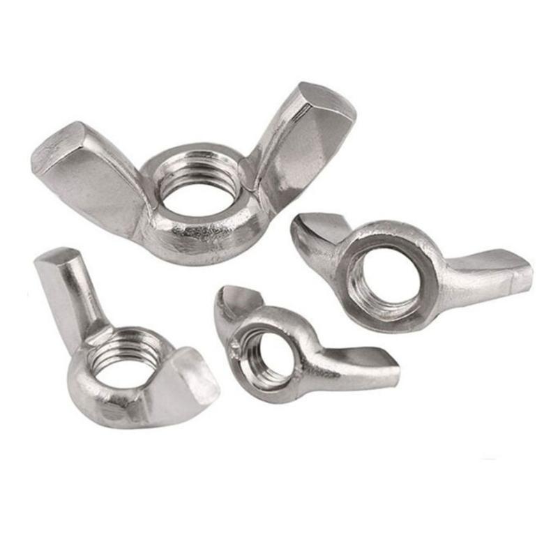 45pcs Steel Wing Nuts Assortment Easy Install Hand Tightened Simple Installation
