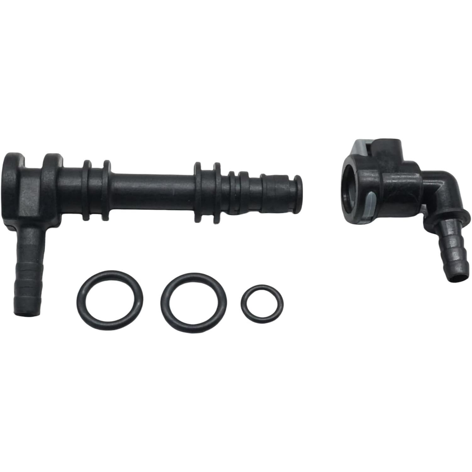 861163 Gear Lube Hose Connector for MerCruiser Alpha One Gen 2 Bravo 1 2 3 Sterndrives 22-861150T02 22-861163 861150A2 861150A1 чёрный