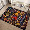 Colorful Carnival Party-Themed Carpet with Dancers and Musical Decor Suitable for use as an anti-slip for living room bedroom sofas