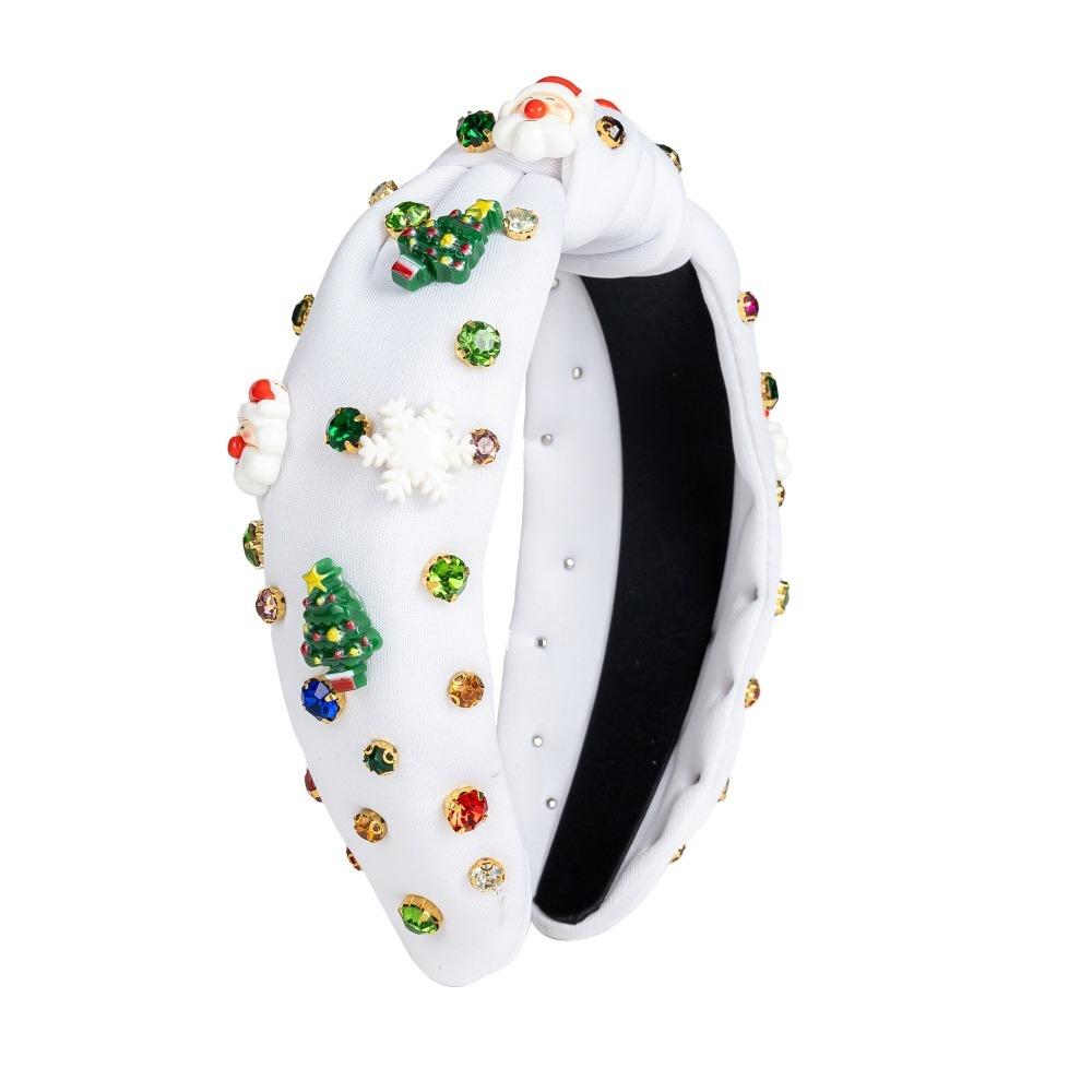 Bow Christmas Hairband Snowflake Party Cosplay Props Soft Snowman Creative Hair Hoop  Festival