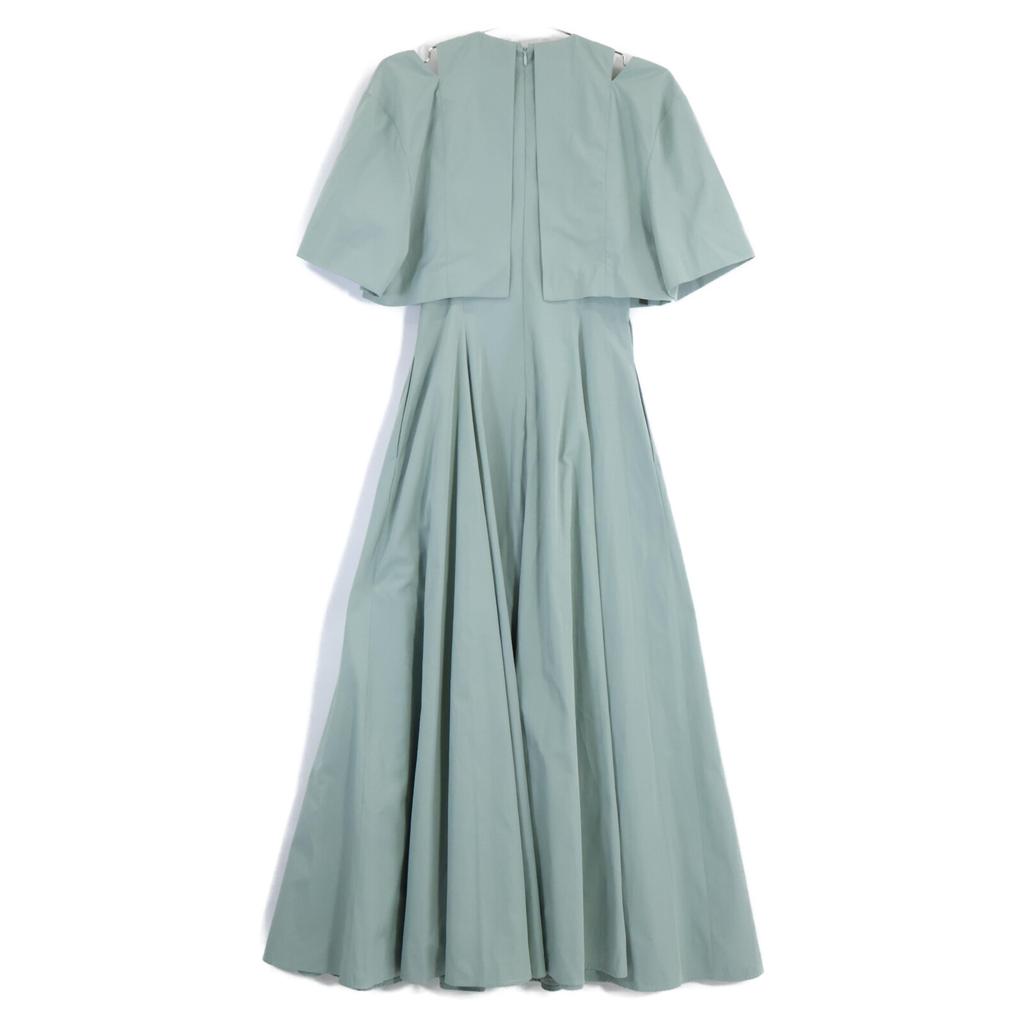 CLANE [Good condition/24 year old] 16112-5142 SLASH SHOULDER ONEPIECE Slash Shoulder dress 1 greenUsed