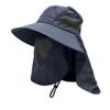Sunscreen men's summer fishing hat face cover bucket hat UV protection sun hat outdoor sun protection hat