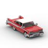 MOC Stavebnice 1958 Klasický model auta Fury DIY Montážní sada kostek Hračky Pro kluky