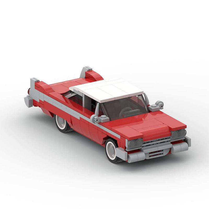 Favorite Toy Boys Moc Building Blocks 1958 Classic Fury Car Model Diy Assembly Bricks Set Toys For