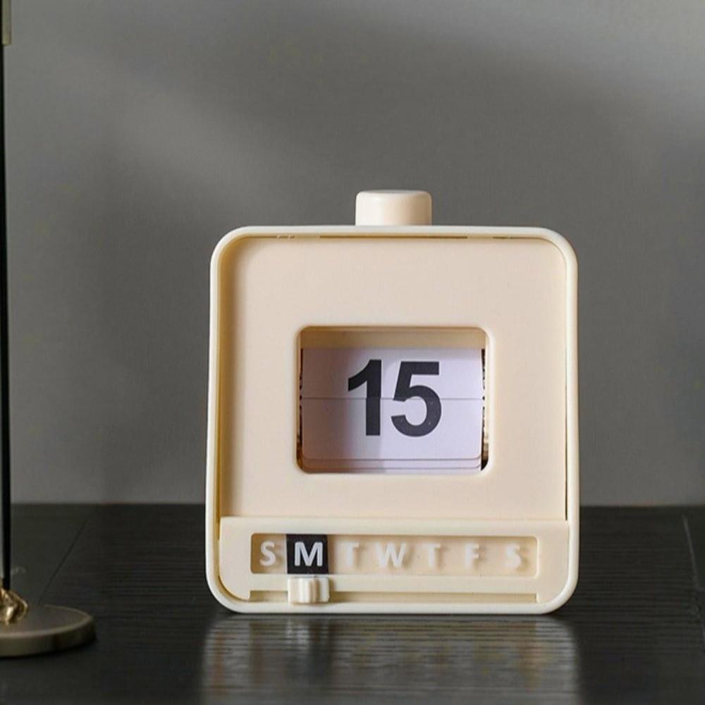 Push Flip Mechanism Perpetual Calendar Manual Date Display Mechanical Calendar Home Decor