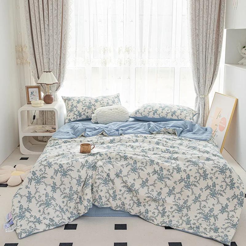 Summer New Bubble Cotton Summer Blanket Cool Silk Summer Quilt Airable Cover