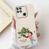 For Realme Narzo 50A Case RMX3430 Colorful Flowers Soft Silicone Cover For Oppo Realme Narzo50a 6.51" Fashion Protective Shell