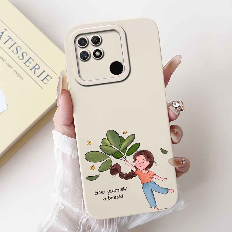 For Realme Narzo 50A Case RMX3430 Colorful Flowers Soft Silicone Cover For Oppo Realme Narzo50a 6.51" Fashion Protective Shell