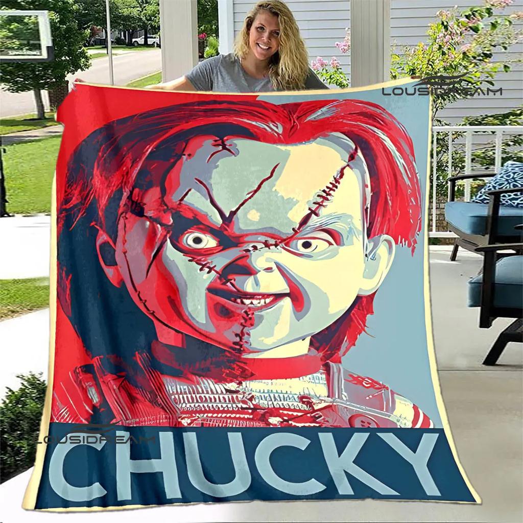 Horror movie Cult of Chucky printing blanket warm blanket soft and comfortable blanket Home travel blanket birthday gift
