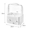Makeup Organizer Box Transparent Desktop Drawer Storage Box Dust-proof Dressing Table Skincare Jewelry Storage Rack Containers