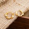 Korean Style Geometric Circle Earrings: Elegant, Versatile Ear Jewelry for Women and Students